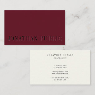 Tarjeta De Visita Moderna y elegante plantilla profesional de moda
