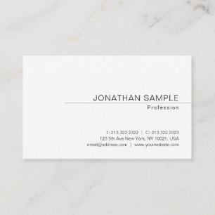 Tarjeta De Visita Moderna y elegante plantilla profesional simple