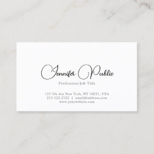 Tarjeta De Visita Moderna y elegante plantilla profesional simple
