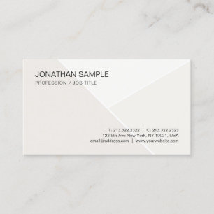 Tarjeta De Visita Moderna y elegante plantilla profesional simple a