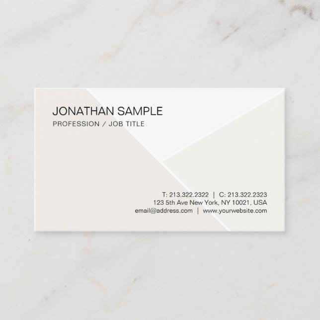 Tarjeta De Visita Moderna y elegante plantilla profesional simple a  (Anverso)