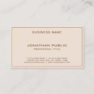 Tarjeta De Visita Moderna y elegante plantilla profesional Terracota