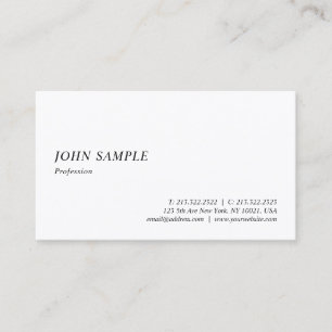 Tarjeta De Visita Moderna y elegante plantilla simple Minimalista