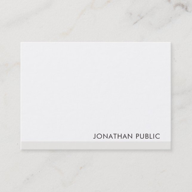Tarjeta De Visita Moderna y elegante plantilla simple profesional (Anverso)