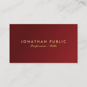 Tarjeta De Visita Moderna y elegante plantilla simple Su texto Perso