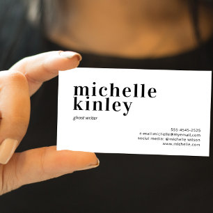 Tarjeta De Visita Moderna y elegante red de moda profesional