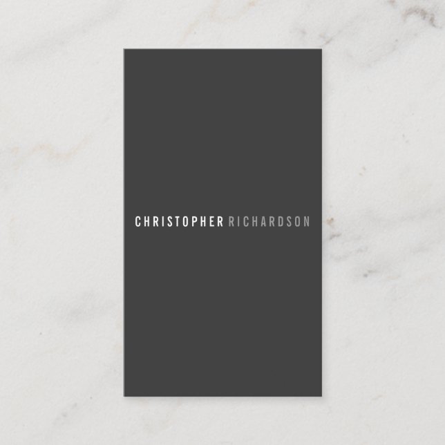 Tarjeta de visita MODERNA y MINIMAL Nº 8 (Anverso)