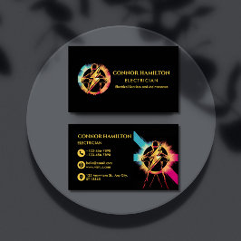 Tarjeta De Visita Moderna y moderna Guay Lightning Electrician