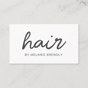 Tarjeta De Visita Moderna y moderna Hair Stylist Business Card
