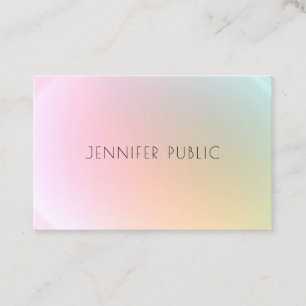 Tarjeta De Visita Moderna y moderna plantilla de color Elegante dise