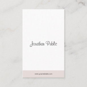Tarjeta De Visita Moderna y profesional Moda de escritura elegante M