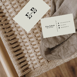 Tarjeta de visita moderna y sencilla