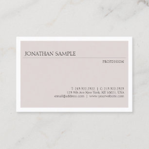 Tarjeta De Visita Moderna y sencilla plantilla profesional elegante 