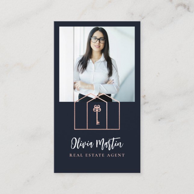 Tarjeta De Visita Modernas empresas profesionales de fotografía y lo (Anverso)