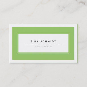 Tarjeta De Visita Moderne Grün Visitenkarten