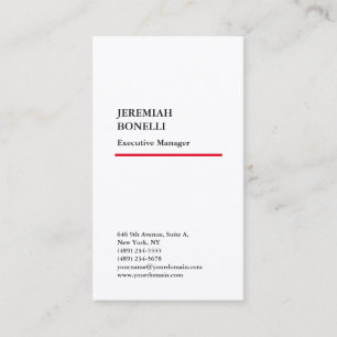 Tarjeta De Visita Modernidad minimalista