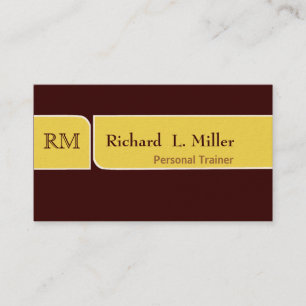 Tarjeta De Visita Modernist de moda amarillo de la banda del diseño