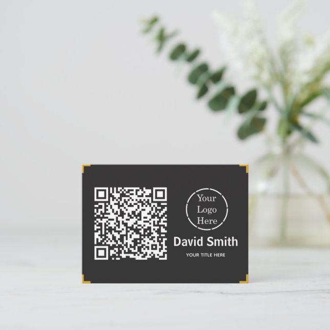 Tarjeta De Visita Moderno 3.5" x 2.5" (Anverso de pie)