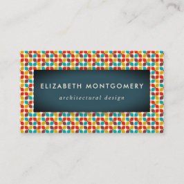 Tarjeta De Visita Moderno a mediados del siglo XX