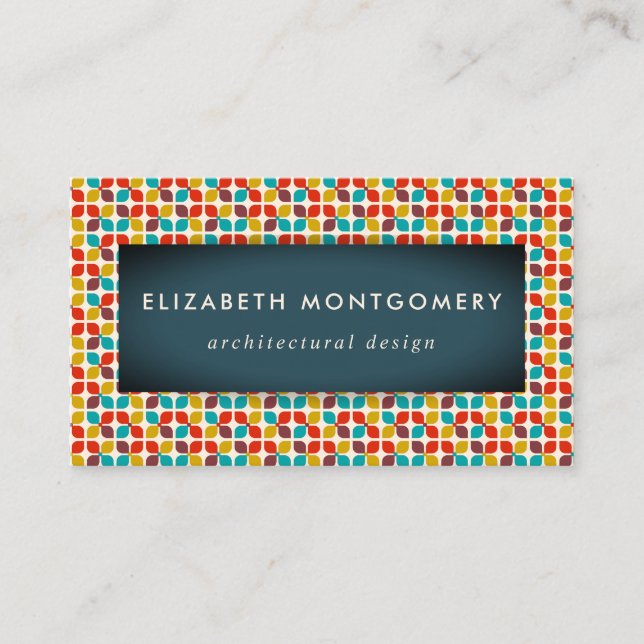 Tarjeta De Visita Moderno a mediados del siglo XX (Anverso)