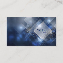 Moderno Abstracto Geométrico Brillo Azul Oro Plata