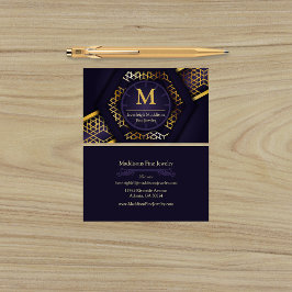 Tarjeta De Visita Moderno Abstracto Púrpura Oro