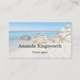 Tarjeta De Visita Moderno agente de viajes profesional Vacaciones en