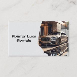 Tarjeta De Visita Moderno Alquiler de coches de lujo y ventas Código