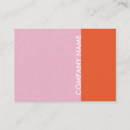 Tarjeta De Visita Moderno anaranjado rosado