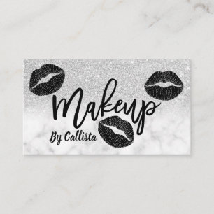 Tarjeta De Visita Moderno artista de maquillaje de labios de Purpuri