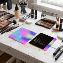 Moderno artista de maquillaje moderno degradado co