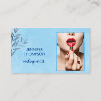 Tarjeta De Visita Moderno artista de maquillaje Personalizado color