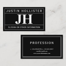 Moderno audaz profesional | Blanco y negro