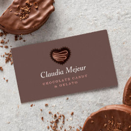 Tarjeta De Visita Moderno Baker Brown