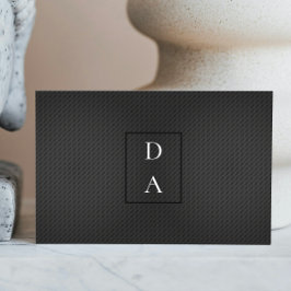 Tarjeta De Visita Moderno Black Professional Stylish Bold