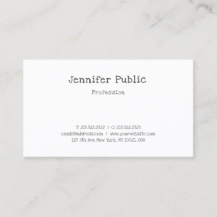 Tarjeta De Visita Moderno Calligrafiado Simple Profesional Elegante