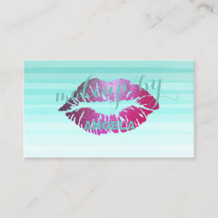 Tarjeta De Visita Moderno Chic Profesional, Artista de Maquillaje de