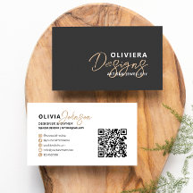 Moderno código QR de tipografía de escritura elega