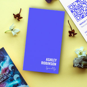 Tarjeta De Visita Moderno código QR Minimalista profesional brillant