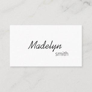 Tarjeta De Visita Moderno código QR profesional minimalista de cabel