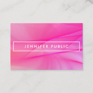 Tarjeta De Visita Moderno color rosa azul morado elegante profesiona
