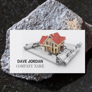 Tarjeta De Visita Moderno contratista de arquitectos de construcción