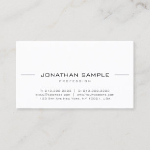 Tarjeta De Visita Moderno Creativo Mínimo Profesional Simple Plano