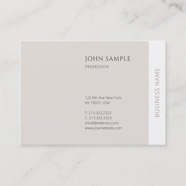 Tarjeta De Visita Moderno, creativo y moderno, sencillo y elegante p (Anverso)