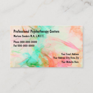 Tarjeta De Visita Moderno del psicoterapeuta diseñado