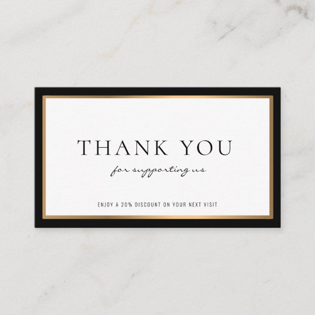 Tarjeta De Visita moderno descuento profesional (Anverso)