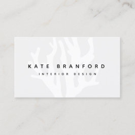 Tarjeta De Visita Moderno Diseñador interior de arrecifes de coral d