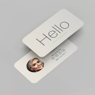 Tarjeta De Visita Moderno Diseñador Interior Profesional Silver Phot