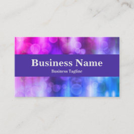 Tarjeta De Visita Moderno diseño abstracto de círculos rosados y mor