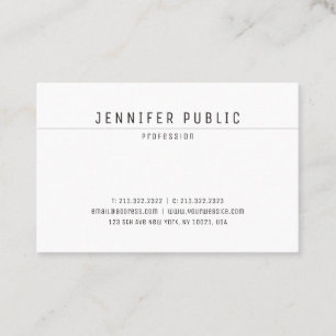 Tarjeta De Visita Moderno diseño creativo elegante estilo sencillo b